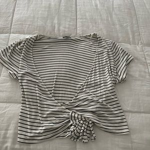 Black and white crop top